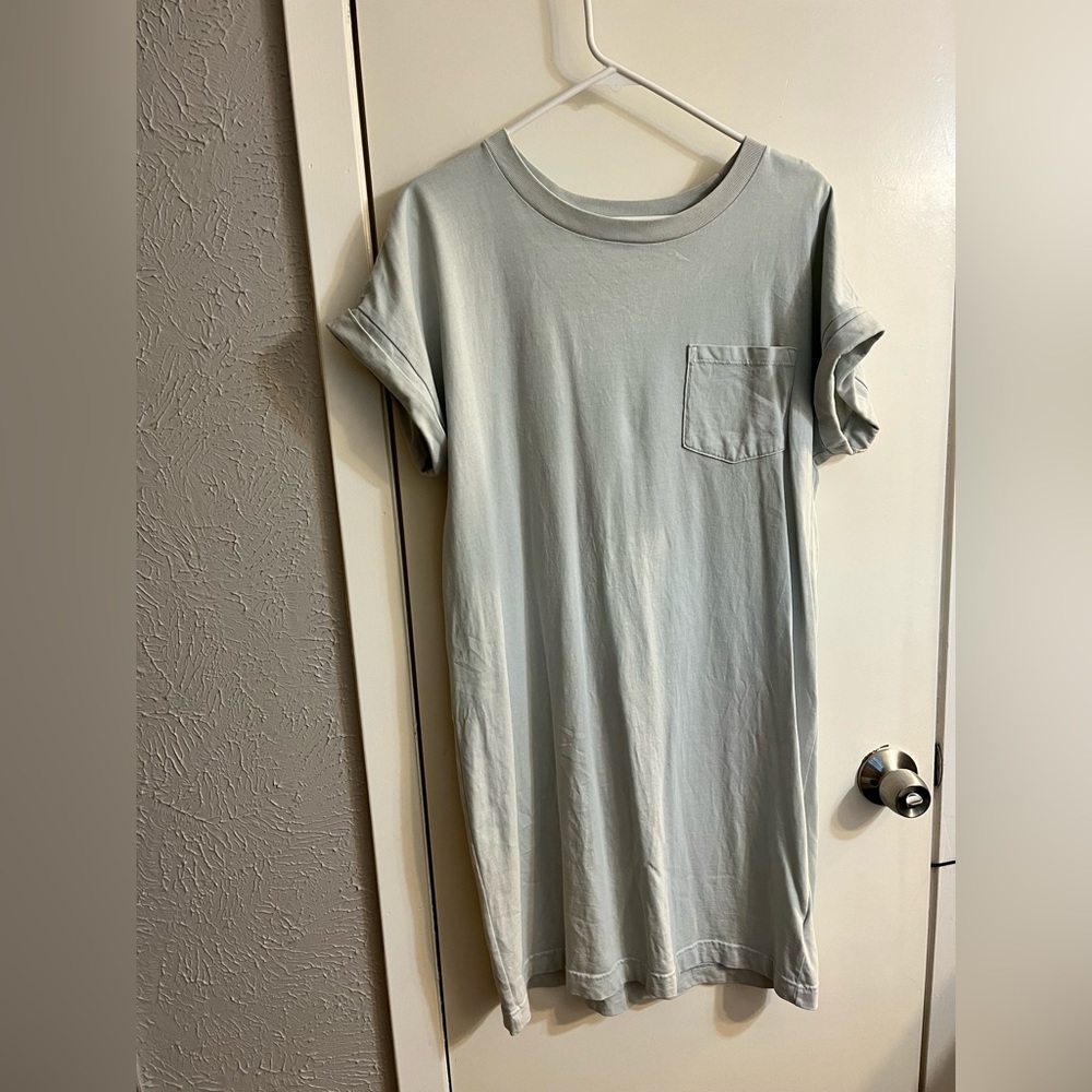 Light blue T shirt dress